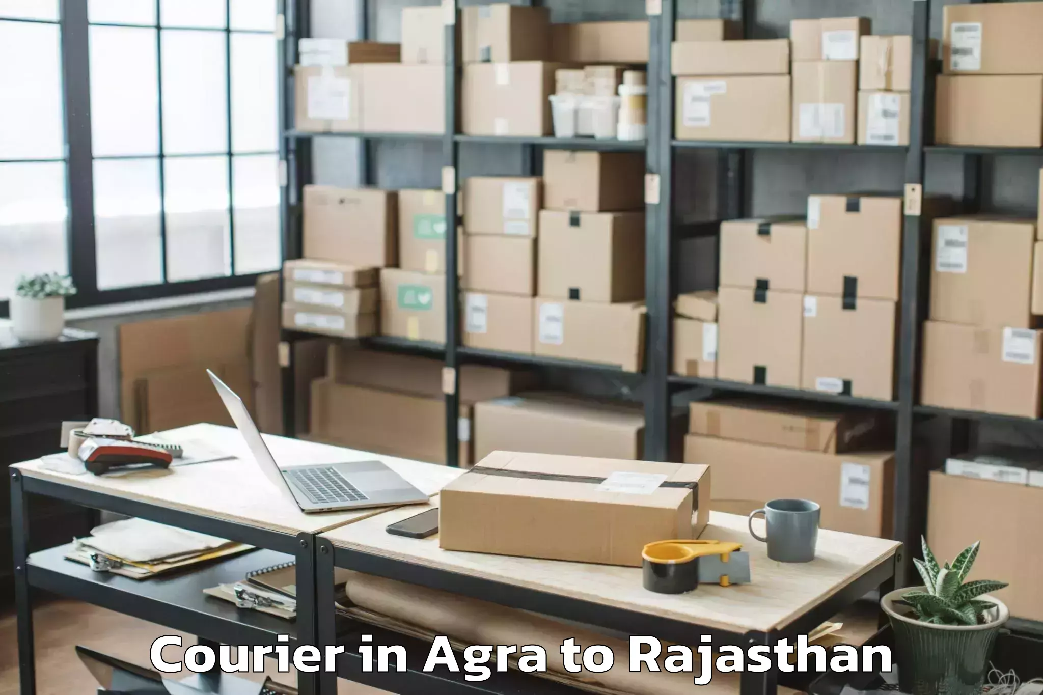 Reliable Agra to Sanchor Courier